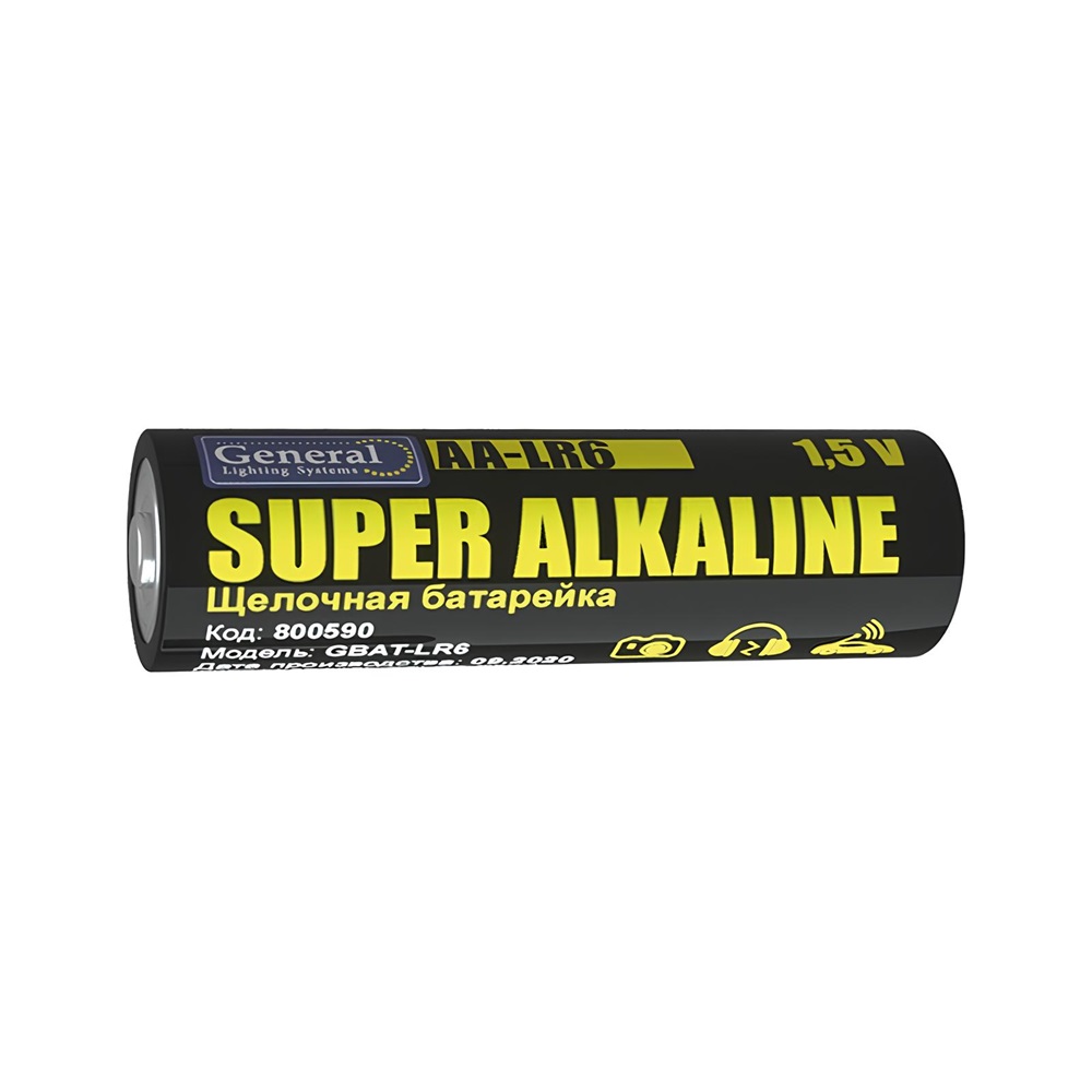Батарейка щелочная General AA/LR6 BL-4 4 шт